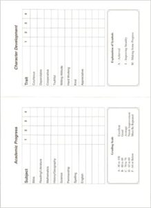 Home School Report Cards Singleq