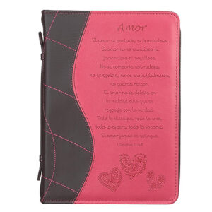 Bible Cover, Forro, 1 Corintios 13, Small