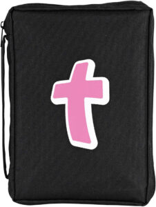 BI COVER CANVAS PINK CROSS LG