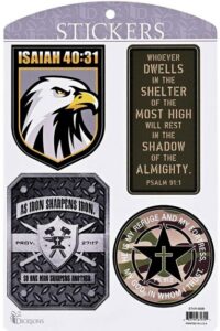 MILITARY SCRIPTURE STICKER SHEET
