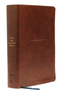 NET, Love God Greatly Bible, Leathersoft, Brown, Indexed