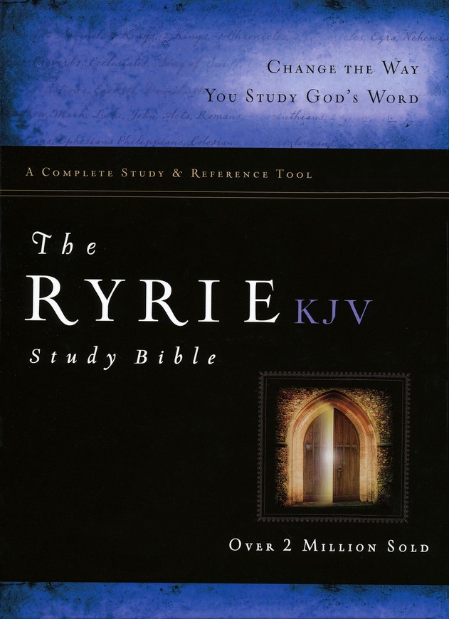 RYRIE STUDY BIBLE Black Genuine Leather