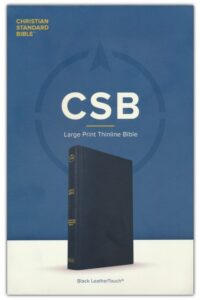 CSB, Thinline Bible, Imitation Leather, Black, Large Print