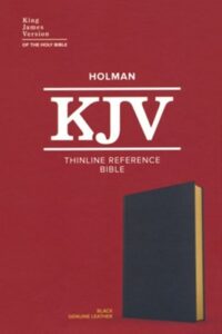 KJV, Thinline Reference Bible, Genuine Leather, Black