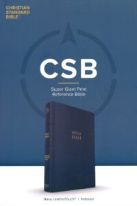 CSB, Reference Bible, Leathertouch, Navy, Super Giant Print