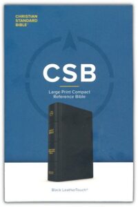 CSB, Compact Reference Bible, Imitation Leather, Black, Large Print