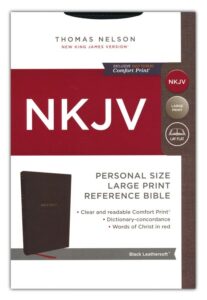 NKJV, Personal Size Reference Bible, Imitation Leather, Black