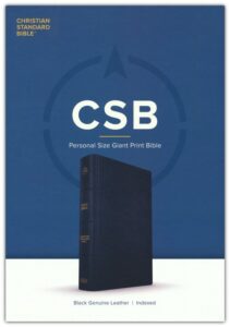 CSB, Personal Size Bible, Genuine Leather, Black, Indexed