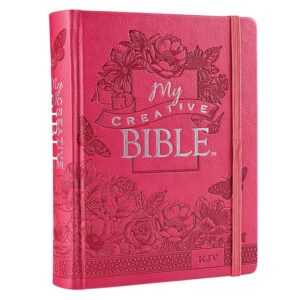 KJV, My Creative Bible, Luxleather, Pink Floral