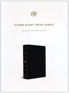 ESV, BIBLE, GENIUNE LEATHER, BLACK