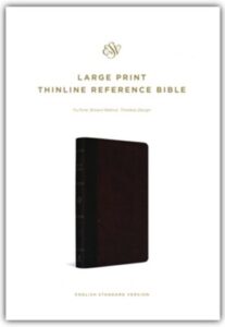 ESV, Thinline Reference Bible, Imitation Leather, Brown/Walnut with Timeless Design