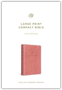 ESV, Compact Bible, Imitation Leather, Blush Rose, Large Print