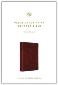 ESV, Value Thinline Compact Bible, Imitation Leather, Chestnut, Large Print