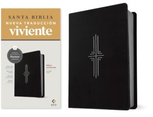 NTV, Ultra Thin Bible, Spanish, Imitation Leather, Black, Red Letter, Filament Enabled