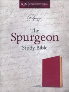 KJV, Spurgeon Study Bible, Imitation Leather, Crimson