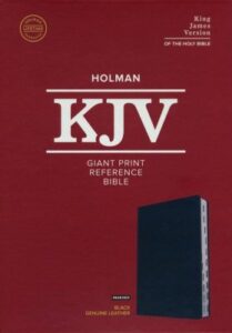 KJV, Reference Bible, Genuine Leather, Black, Giant Print, Indexed