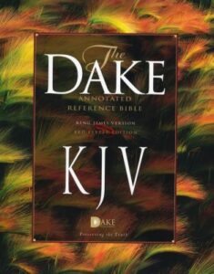 KJV, Dake Annotated Reference Bible, Hardcover, Large Note Edition