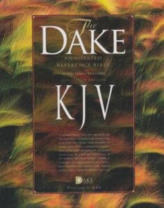KJV, Dake Annotated Reference Bible, Bonded Leather, Black, Large Note Edition