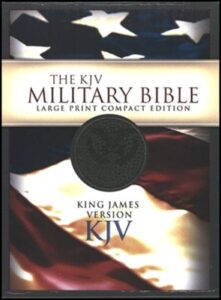 MILITARY BIBLE Compact Larger Print Forrest Green