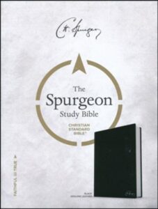CSB, Spurgeon Study Bible, Genuine Leather, Black, Indexed