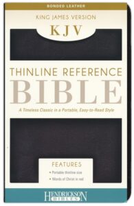 KJV, Thinline Reference Bible, Imitation Leather, Black