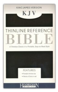 KJV, Thinline Reference Bible, Imitation Leather, Black