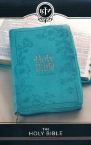KJV, Thinline Holy Bible, Imitation Leather, Teal, Indexed