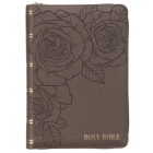 KJV, Compact Zippered Bible, Imitation Leather, Brown