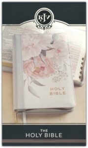 KJV, Deluxe Gift Holy Bible, Imitation Leather, Pink Floral, Zippered