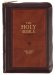KJV, Compact Holy Bible, Imitation Leather, Burgundy and Saddle Tan, Zippered - Image 2