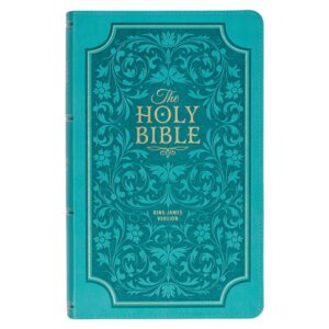 KJV, Holy Bible, Imitation Leather, Teal, Giant Print