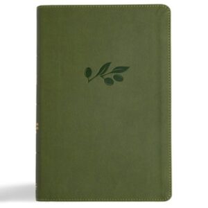 CSB, Digital Reference Study Bible, Imitation Leather, Olive, Indexed, Giant Print