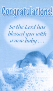 CONGRATULATIONS BABY BOY Tract