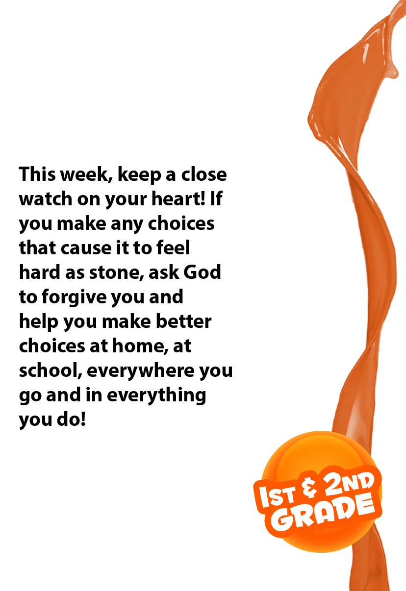 Sunday School SPLAT 1st & 2nd GRADE TELL CARDS, Spring 2026 - Image 4