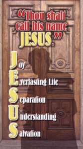 THOU SHALT CALL HIS NAME JESUS Tract