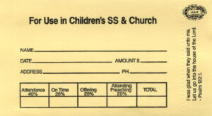 CHILDREN'S OFFERING ENVELOPE