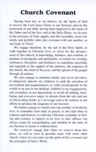 CHURCH COVENANT CARDS (5" X 8")