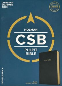 CSB, Pulpit Bible, Black Genuine Leather