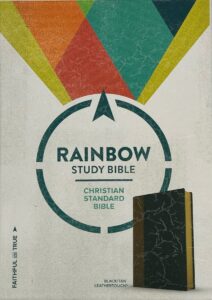 CSB, Rainbow Study Bible, Black/Tan LeatherTouch