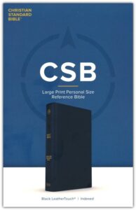 CSB, Personal Size Reference Bible, Imitation Leather, Black, Indexed