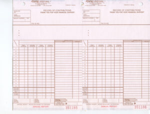 RECORD OF CONTRIBUTIONS