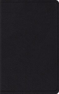 ESV, Wide Margin Reference Bible, Top Grain Leather, Black