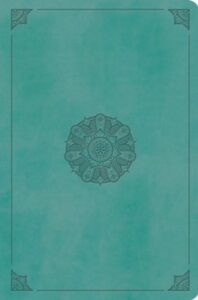 ESV, Value Compact Bible, Imi Lea, Turquoise with Emblem Design