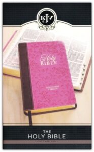 KJV, Holy Bible, Imitation Leather, Brown and Pink Berry, Indexed, Giant Print