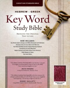 CSB, Hebrew-Greek Key Word Study Bible, Bonded Leather, Burgundy