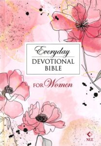 NLT, Devotional Holy Bible for Women, Hardcover, Pink Floral
