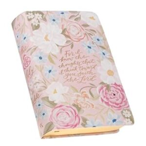 KJV, Holy Bible, Vegan Leather, Pink Floral, Giant Print, RL, Index