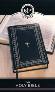 KJV, Holy Bible, Imitation Leather, Black w/Gold Cross, Indexed