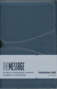 The Message Personal Size Bible, Soft Leatherlike, Black Wave